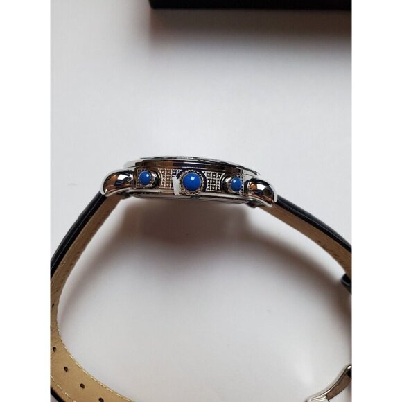 JBW Victory Blue Mother of Pearl Chronograph Dial Diamond Ladies Watch New - Picture 6 of 12